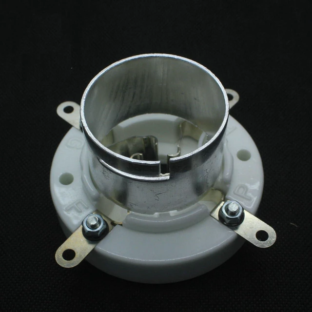 Main image of 10PCS 4PIN Silver Plated Ceramic Vacuum Tube Socket for 300B 2A3 811 211 845 805