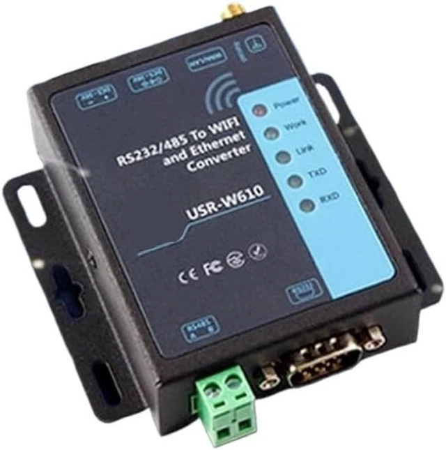 Alt view image 3 of 5 - USR-W610 Industrial RS232 RS485 Serial to Ethernet Converter(British Standard)