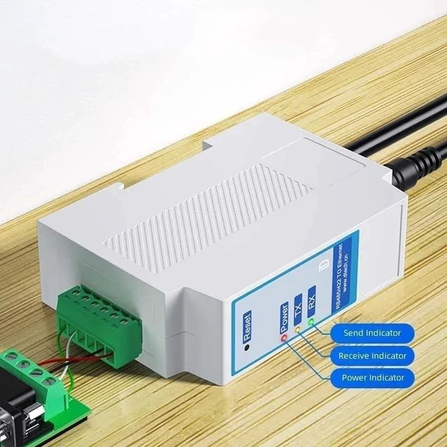 Alt view image 4 of 4 - RS485/422 Serial to TCP/IP Ethernet Signal Serial Device Converter