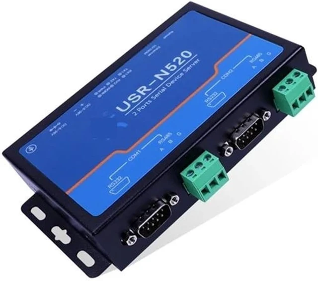 Alt view image 4 of 7 - Industrial USR-N520 Dual Serial Server RS232/485/422 to Ethernet
