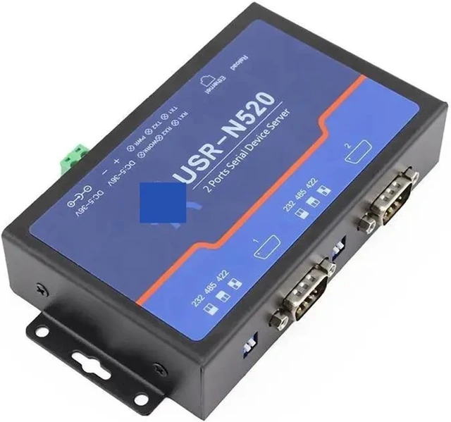 Alt view image 5 of 7 - Industrial USR-N520 Dual Serial Server RS232/485/422 to Ethernet