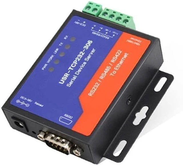 Alt view image 4 of 4 - USR-TCP232-306 Industrial Serial Port To Ethernet TCP/IP Server(With Plug)