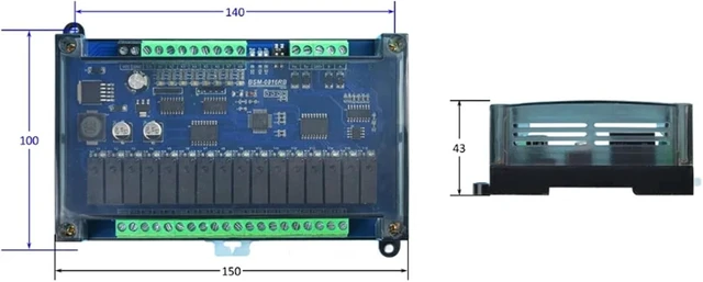 Alt view image 4 of 4 - CWT-BK-1616 16Di / 16Do Digital Input and Output Rs485 Modbus Rtu Io Module(1616T-S)