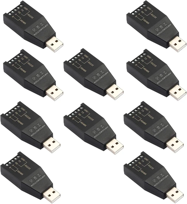 Alt view image 4 of 4 - 5PCS 10pcs Bundle USB to RS232 RS485 Connector Serial Communication Industrial Grade USB-232/485 Portable Signal Converter (Color : 5pcs USB-RS232-485)