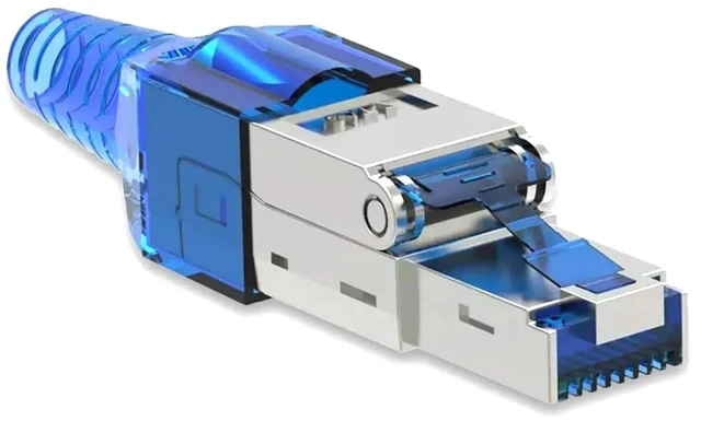 Main image of 1 PCS RJ45 Cat8 Cat7 Cat6a connector for 23AWG SFTP cable(CAT8 10Pcs,Blue)