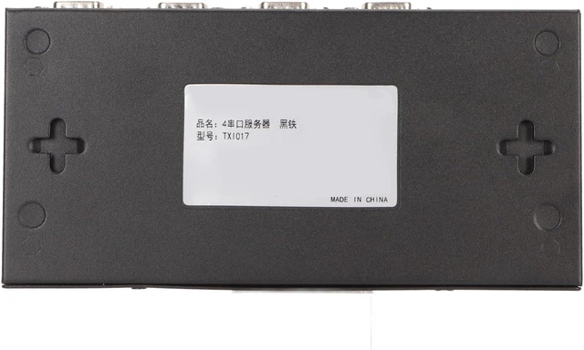 Alt view image 3 of 7 - 4 Port RS232 RS485 RS422 to Ethernet Serial Server Adapter, 10 100Mbps RJ45, Industrial Grade, 100-240V