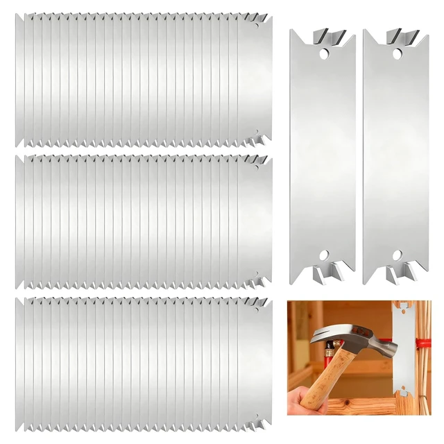 Alt view image 7 of 7 - 6 Inch Nail Plates Protection Shield for Wood Studs, Cable Wire Protector