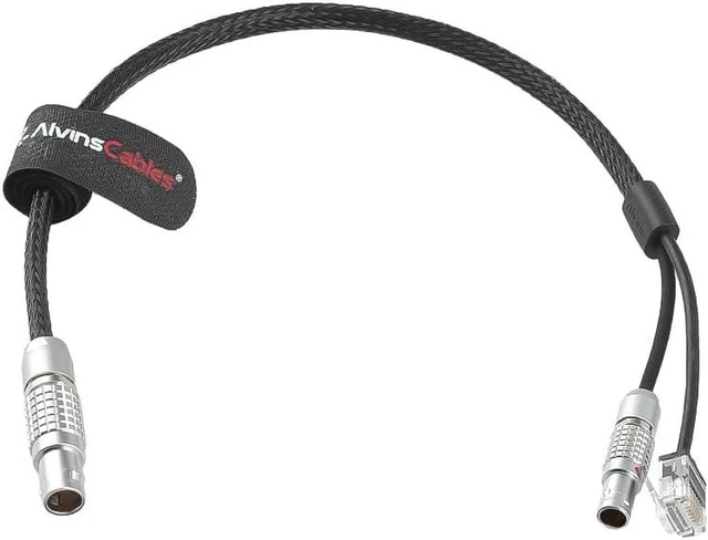 Alt view image 2 of 5 - Alvin's Cables Control Cable for ARRI ETH 10 Pin to RJ45 and 2 Pin Male 24V Power Cable for ARRI Alexa Mini LF