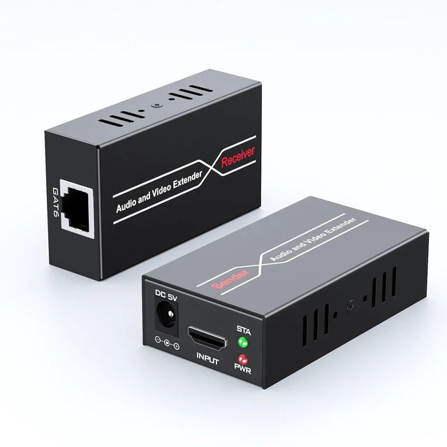 Main image of HDMI Extender Over Ethernet, 196ft 1080P 60Hz with POC and EDID