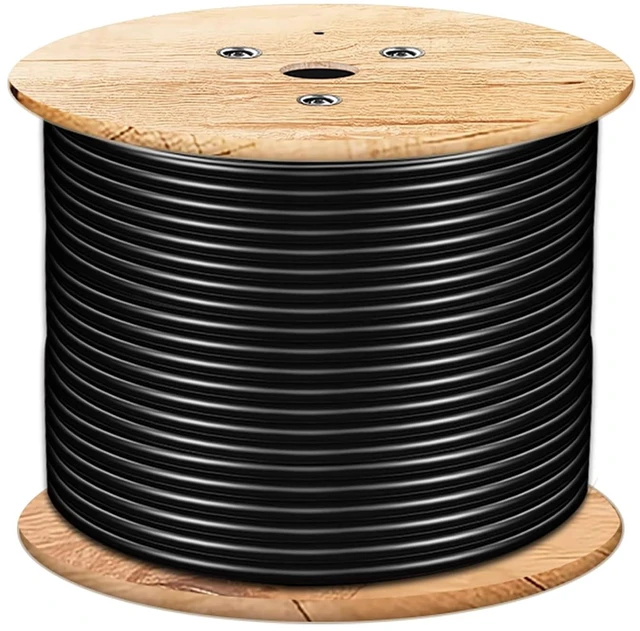 Main image of Cat7 Ethernet Cable 650ft Pure Copper: 26AWG Fluke Tested Cat 7 Easy Pull Cable, Triple Shielded CMR, Outdoor/Indoor Direct Burial in Wall, POE Ethernet Wire, 10G 1000Mhz Roll Spool