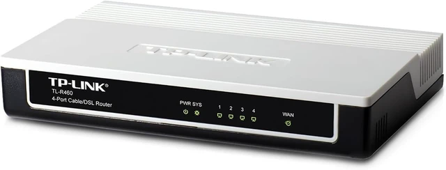 Alt view image 3 of 5 - TP-LINK TL-R460 Advanced 4-Port Cable/DSL Router, 1 WAN port, 4 LAN ports