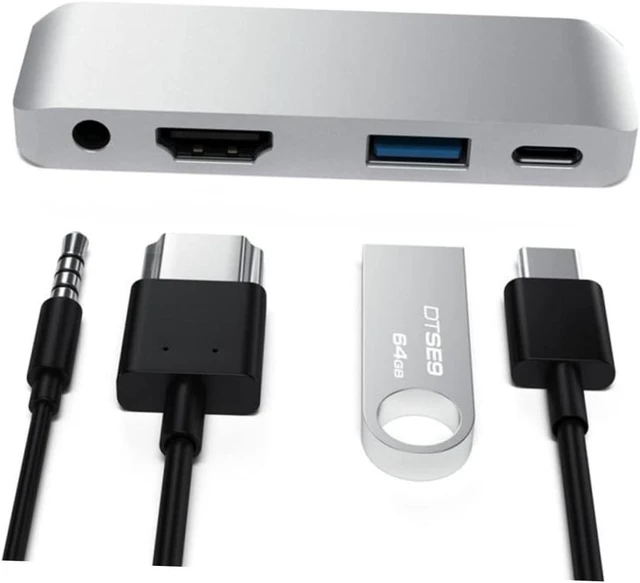 Alt view image 2 of 7 - USB C Hub Adapter Wc7366 Aluminum Alloy 4k Display