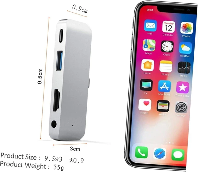 Alt view image 5 of 7 - USB C Hub Adapter Wc7366 Aluminum Alloy 4k Display