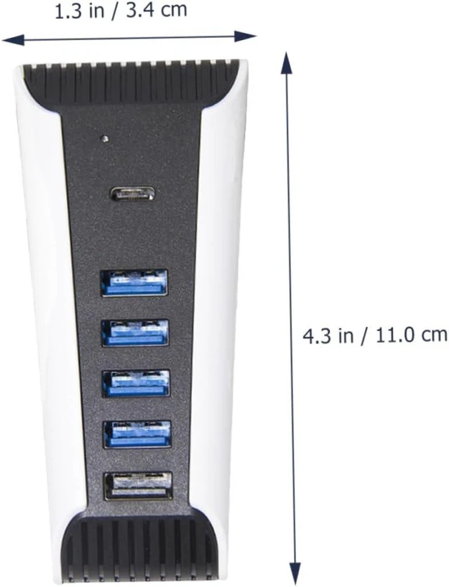 Alt view image 5 of 7 - Artibetter 4pcs USB Hub Compatible for Data Holder Adapter USB Expander Splitter for Game Console