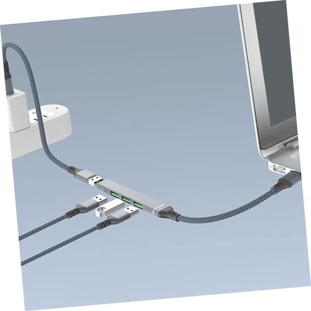 Alt view image 4 of 7 - Mikikit 5pcs Port USB Hub Splitter USB Expander for Laptop Multiple Ports for Home Office Use