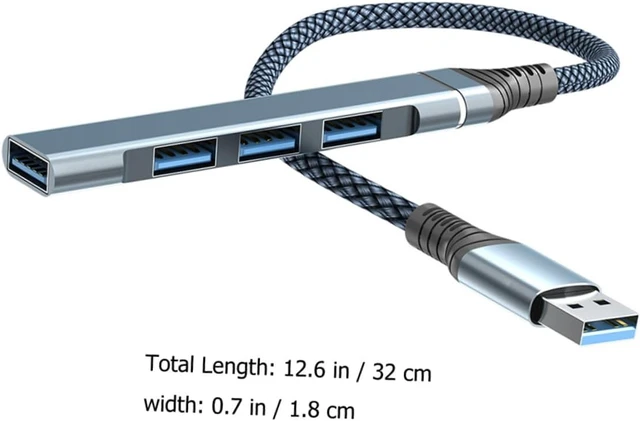 Alt view image 6 of 7 - Mikikit 5pcs Port USB Hub Splitter USB Expander for Laptop Multiple Ports for Home Office Use