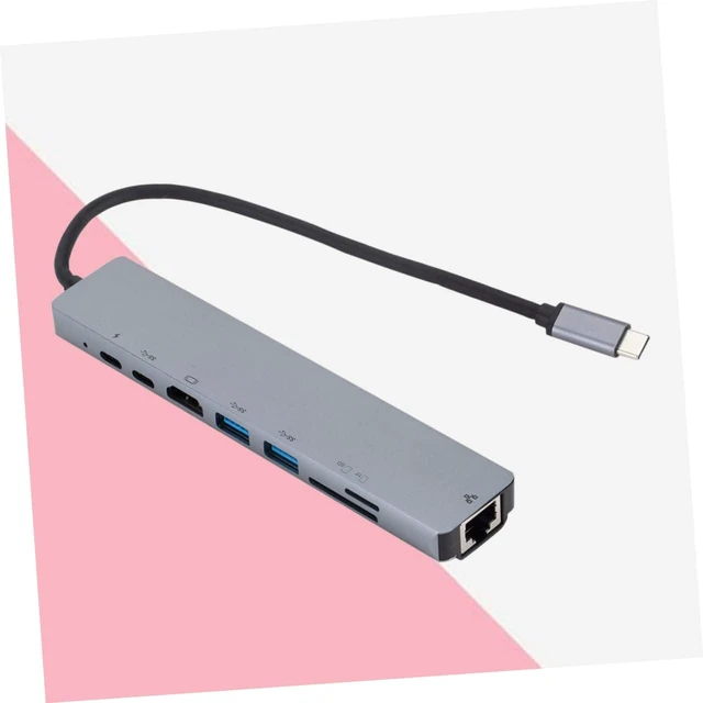Alt view image 4 of 7 - Type-c Hub Adapter with 2 USB 3.0 Ports, 4k Output