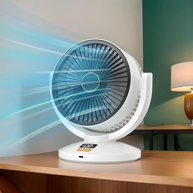 Alt view image 3 of 7 - Circulating Fan Digital Display Circulating Fan Rechargeable
