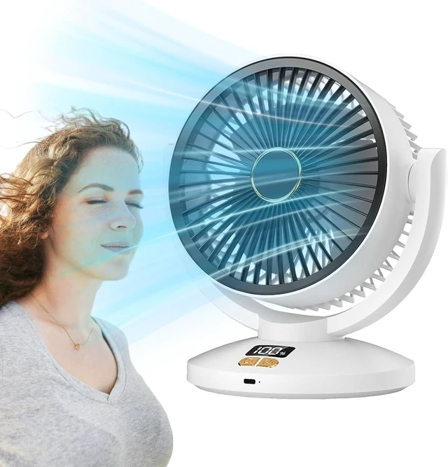 Alt view image 7 of 7 - Circulating Fan Digital Display Circulating Fan Rechargeable