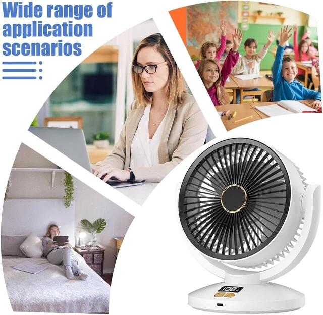 Alt view image 5 of 7 - Circulating Fan Digital Display Circulating Fan Rechargeable