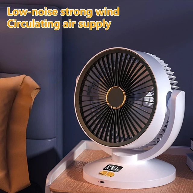 Alt view image 2 of 7 - Circulating Fan Digital Display Circulating Fan Rechargeable