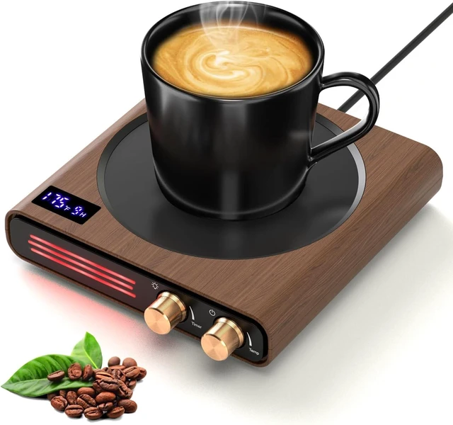Main image of CEROBEAR Coffee Mug Warmer, 9 Tempreture Settings Coffee Warmer for Desk with Auto Shut Off, Smart Candle Warmer with LED Lights, Beverage Tea Water Milk Warmer for All Cups and Mugs