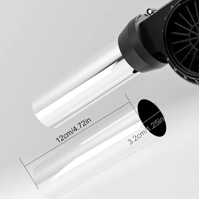 Alt view image 6 of 7 - BBQ Blower for Outdoor Cooking USB Rechargeable Handheld Fan Bellows with Aluminum Tube