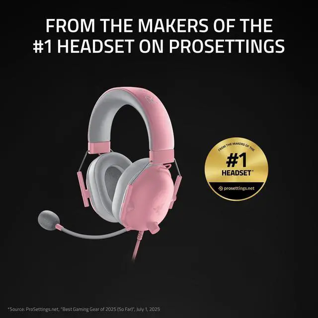 Alt view image 2 of 7 - BlackShark V2 X Gaming Headset, 50mm Drivers, Quartz Pink