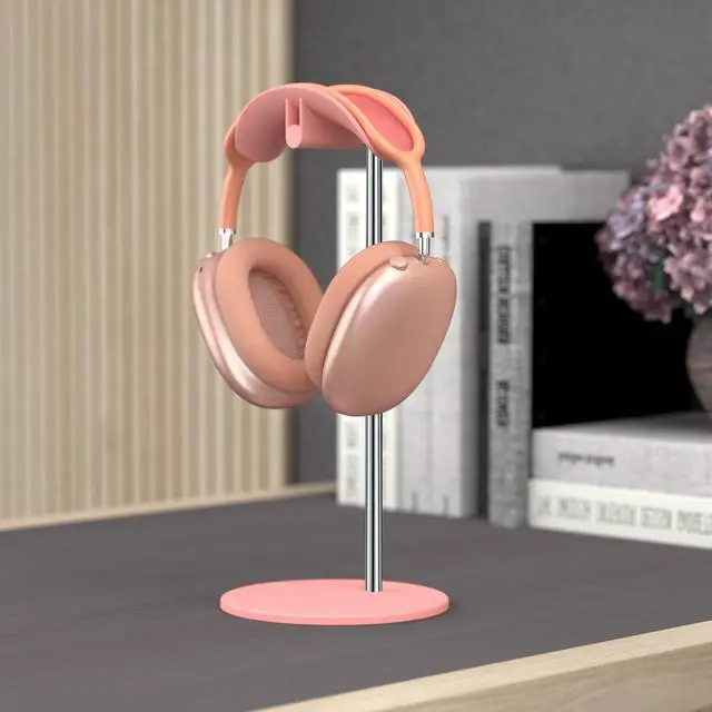 Alt view image 2 of 7 - Headphone Stand, Headset Holder with Solid Base for Desk, Compatible with AirPods Max, Beats, Bose, B&O, Sony, Sennheiser, Gaming, etc (Pink)