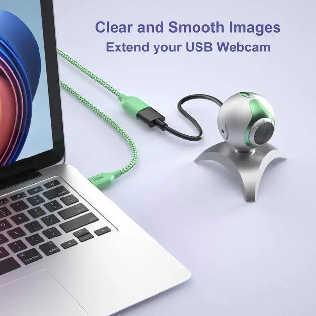 Alt view image 4 of 7 - USB Extender Cord, Type A Male to A Female USB 2.0 Extension Cable