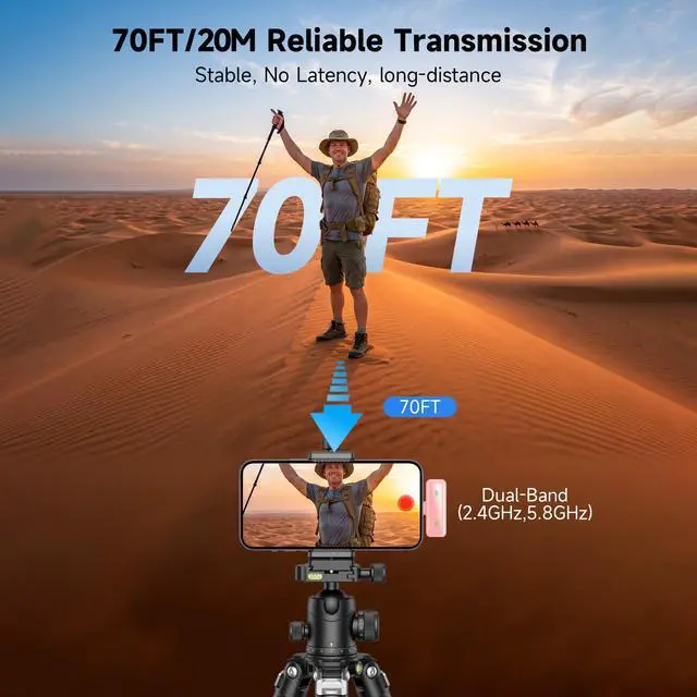 Alt view image 5 of 6 - Wireless Lavalier Microphone for iPhone - iPad, Android Phone Computer, Mini Microphone for Live Streaming, Video Recording, Outdoor or Indoor Interviews, YouTube, TikTok, Vlog (Pink)