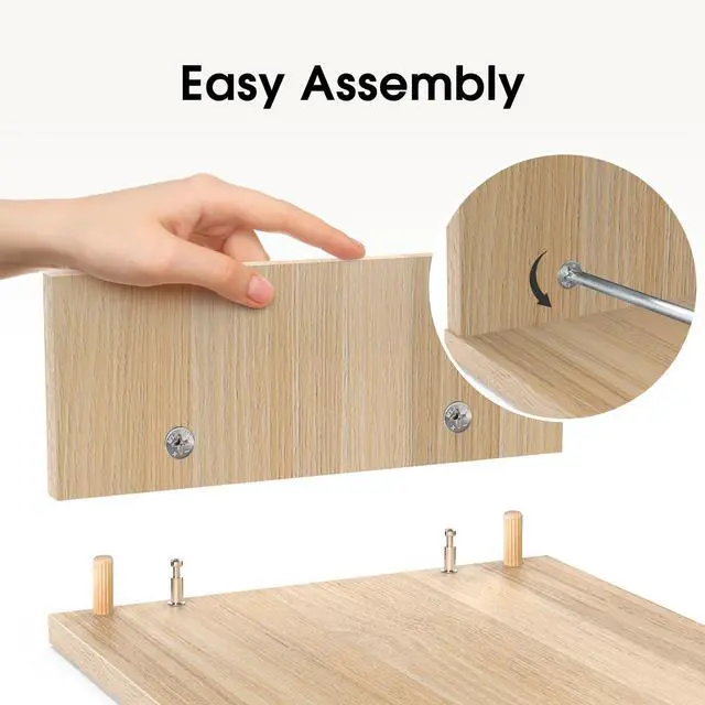 Alt view image 5 of 7 - Dual Monitor Stand Riser, Adjustable Length and Angle, Oak