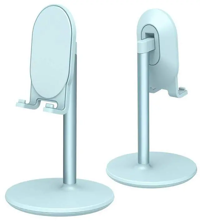 Main image of Phone Stand for Desk, Adjustable Cell Phone Holder for Desk, Compatible with 4"-12.9" Phones/Tablet/iPhone/iPad/Switch (Blue)