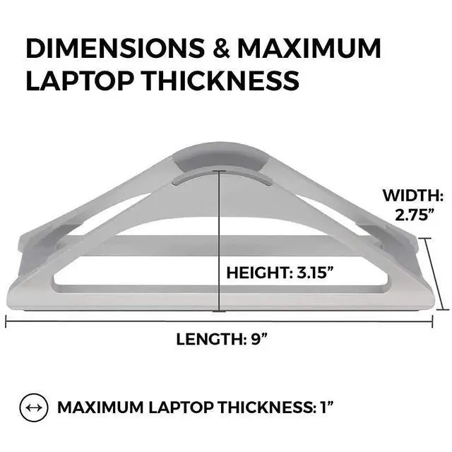 Alt view image 6 of 7 - Vertical Laptop Stand for Desks in Silver Color, Upright Adjustable Holder to Dock Apple MacBook Stand, and Other Laptops to Organize Work & Home Office, Automatic Grip