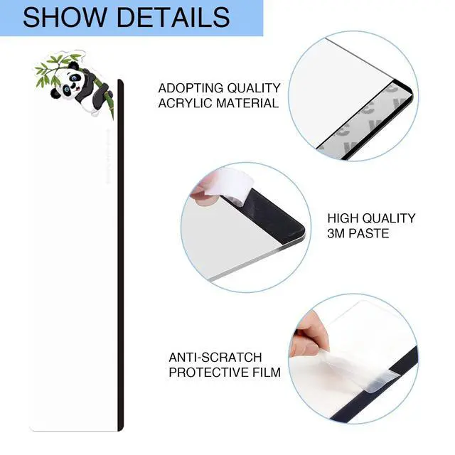 Alt view image 4 of 6 - Office Desk Accessories 2pcs Multifunction Computer Monitor Memo Board - Transparent Computer Side Panel Memo Creative Monitor Side Panel Suitable for Office Home Desktop (Monitor Memo Board 15)