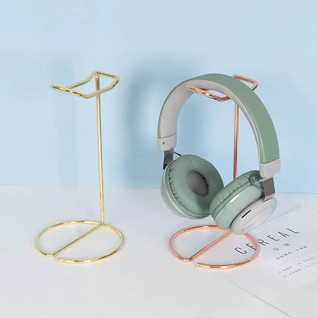 Alt view image 2 of 5 - Metal Headphone Stand Desktop Headset Holder Tabletop Earphone Stand Gaming Headphones Rack Music Headphones Hanger for Orgnizing