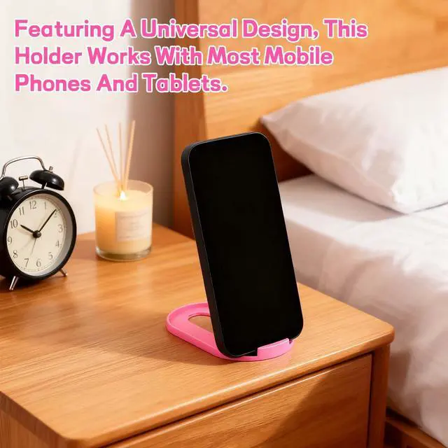 Alt view image 2 of 7 - 6PCS Foldable Phone Stand - Colorful Desk Office Cell Phone Holder, Mobile Tablet Holder for Airplane Headphone, Essential CellPhone Accessories, Portable Versatile Stand for Travel(6 Colors)