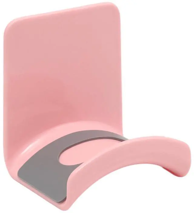 Main image of 1Pcs Pink ABS Plastic Headphone Stand Hanger, Table Wall Mount Headset Holder Hook, Adhesive Earphones Hangers for Desk Headphone Hanger, Most Headphones and Controller
