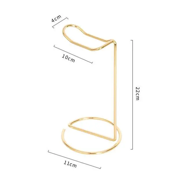 Alt view image 3 of 3 - Headphone Stand Metal Headset Holder Earphone Display Rack Hanger for Table Desk Orgnizer, 1 Pack (Gold)