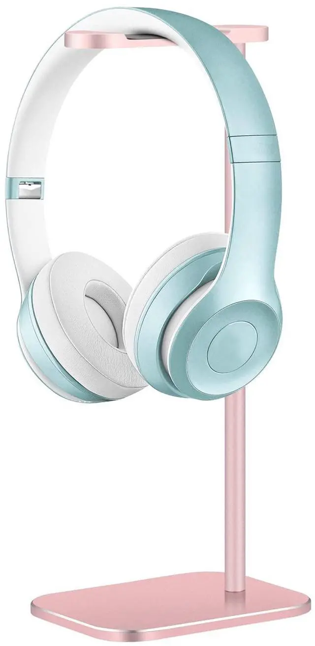 Main image of Headphone Stand Aluminum, Headset Holder with Solid Metal Base for Desk, Compatible with Most Headphones (Rose Gold)