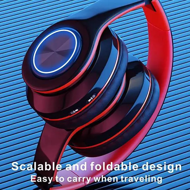 Alt view image 7 of 7 - Wireless Bluetooth Headphones-Colorful Light,Stereo