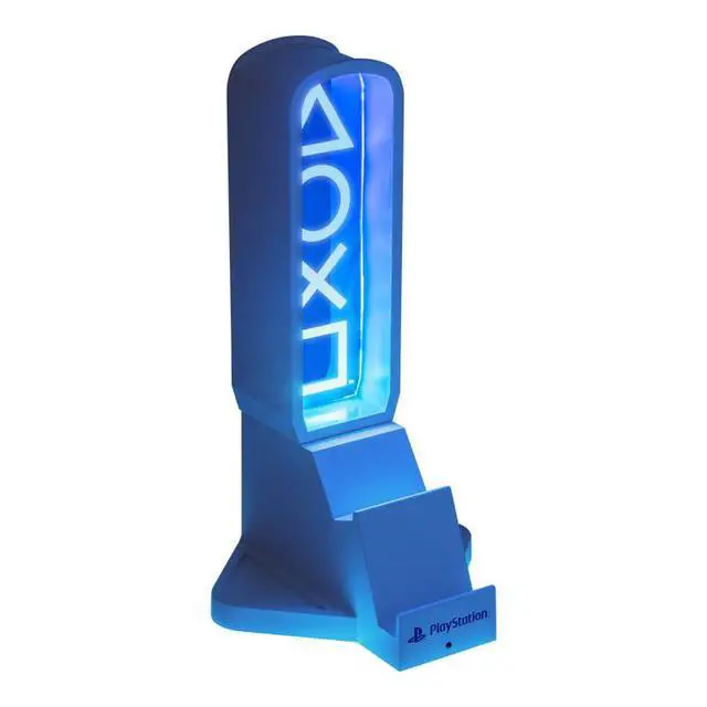 Alt view image 2 of 4 - PlayStation 3-in-1 Headphone Stand and Tech Charging Station with Console Controller Cradle and 2 USB-C Ports, RGB Colour Changing Light Panel, Officially Licensed Gift for Gamers