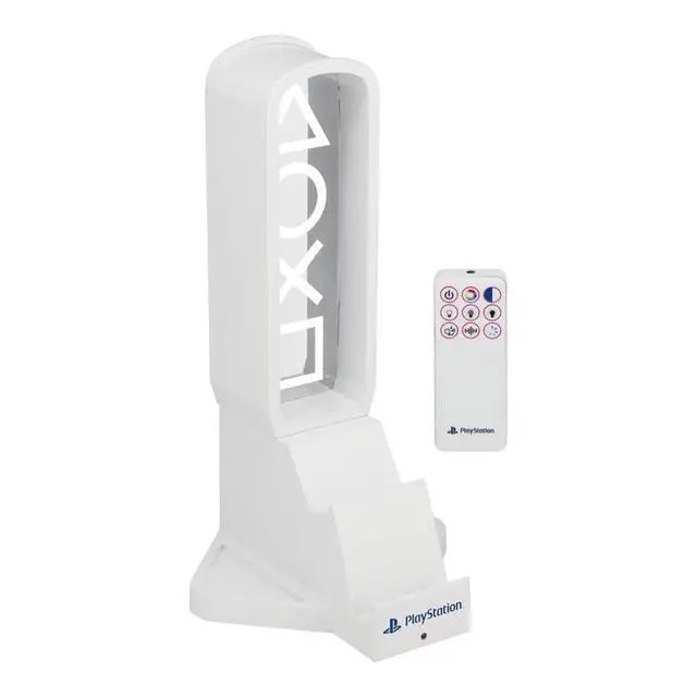Alt view image 3 of 4 - PlayStation 3-in-1 Headphone Stand and Tech Charging Station with Console Controller Cradle and 2 USB-C Ports, RGB Colour Changing Light Panel, Officially Licensed Gift for Gamers