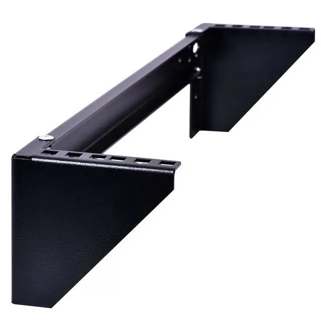 Alt view image 6 of 7 - 2U Vertical Wall Mount Rack - Heavy Duty 125lbs Capacity Vertical Mounting Bracket