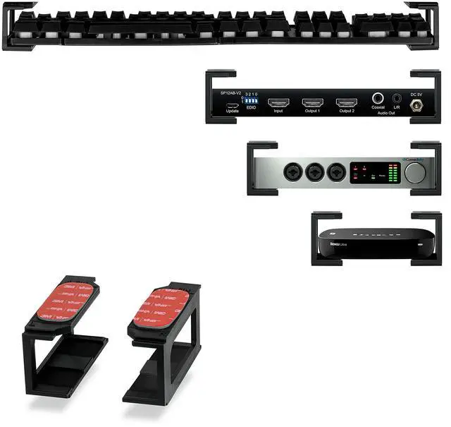 Main image of Screwless 1.5" Wide Horizontal Cable Box Mount, Modem, Router, Mesh, Streaming Media Devices & More | Mount Horizontally Any Device upto 1.5" Wide & 4lb, Strong VHB Adhesive, No Tools by Brainwavz