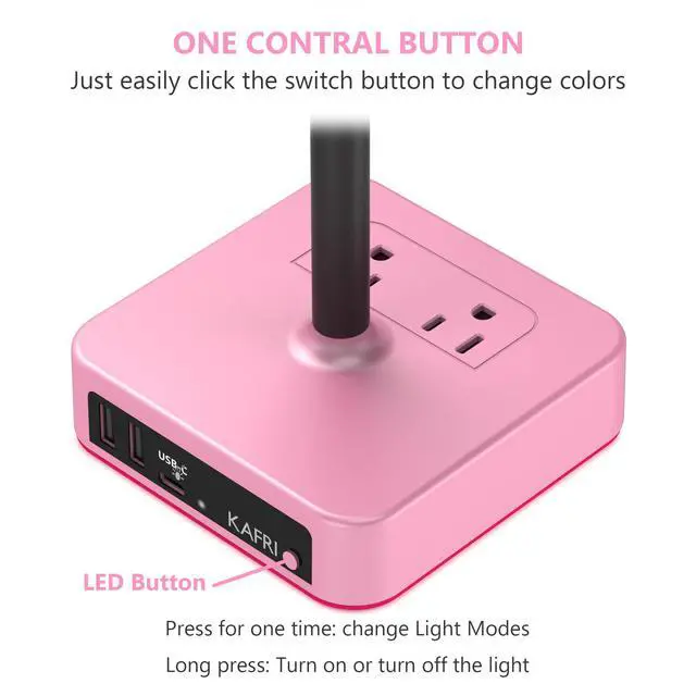 Alt view image 5 of 7 - RGB Headphone Stand with USB Charger Desk Gaming Headset Holder Hanger Rack with 3 USB Charging Port and 2 Outlet - Suitable for Gamer Desktop Table Game Earphone Accessories Girlfriend Gift