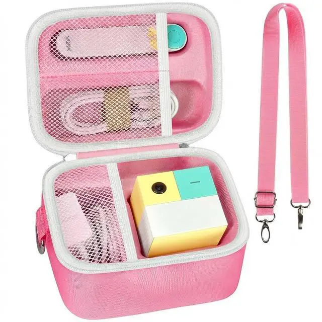 Main image of Case Compatible with Nex Playground Active Play System, Video Game Console Storage Holder Bag with Custom Slots for Device, HDMI Power Cord, Remote Control and Accessories-Pink(Box Only)