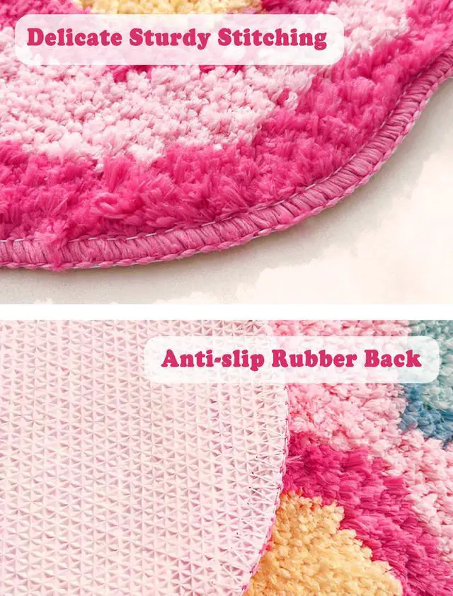 Alt view image 4 of 7 - Cute Pink Kawaii Gaming Gamer Rugs Carpet for Bedroom Aesthetic, Cutecore Gamer Girl Dorm Room Bedroom Decor Aesthetic for Teen Girls