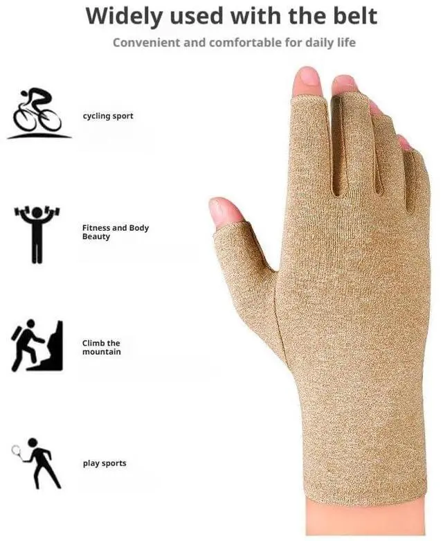 Alt view image 3 of 6 - Fingerless Gloves For Women Men Breathable Soft Half Finger Glove Spandex Blend Comfortable Fit Moisture Wicking for Sport (Pink, M)