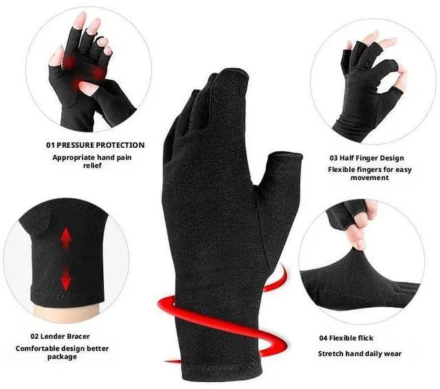 Alt view image 2 of 6 - Fingerless Gloves For Women Men Breathable Soft Half Finger Glove Spandex Blend Comfortable Fit Moisture Wicking for Sport (Pink, M)